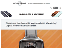 Tablet Screenshot of monochrome-watches.com